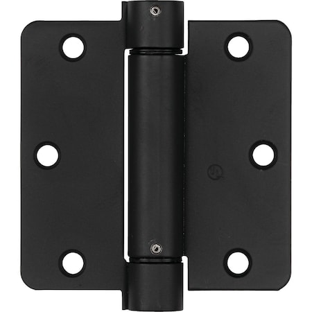 National 3.5 In. Oil Rubbed Bronze 1/4 In. Radius Spring Door Hinge N350827